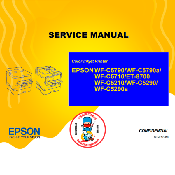 MANUAL SERVCIO EPSON WF-C5790 / WF-C5790a/ WF-C5710 / ET-8700 / WF-C5210 / WF-C5290 / WF-C5290a