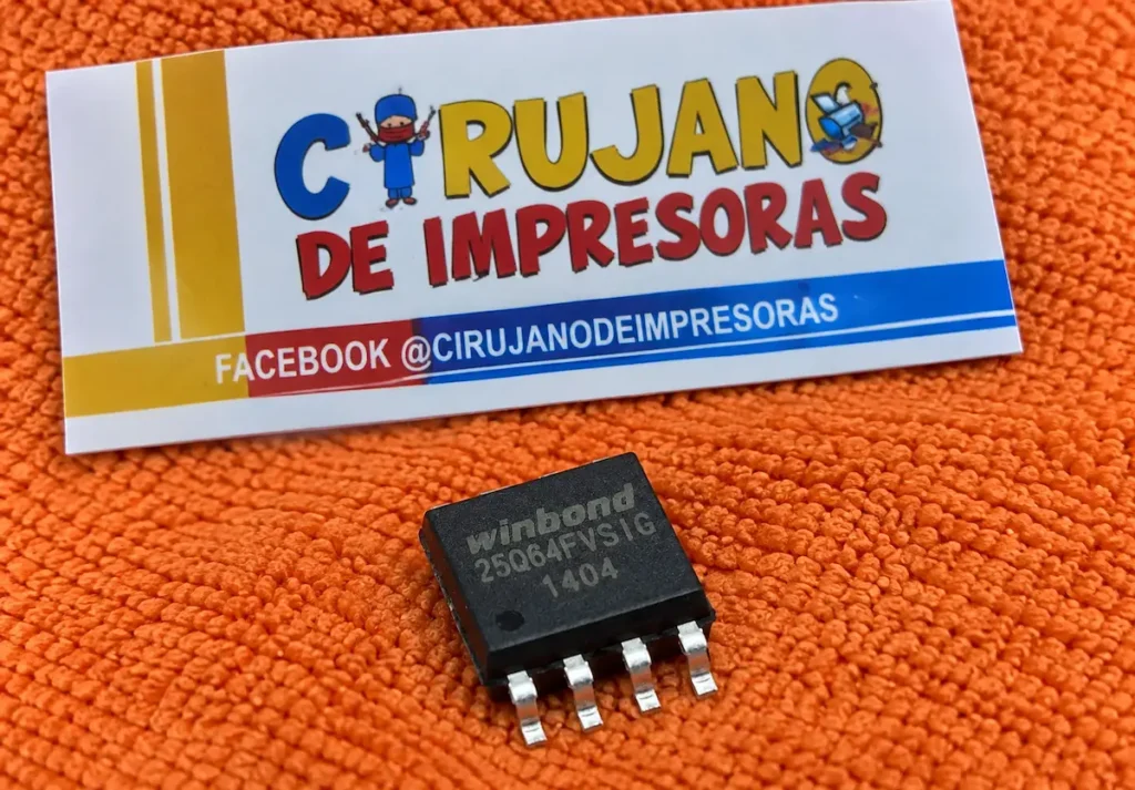 Memoria Winbond 25Q64FVSIG para reprogramación