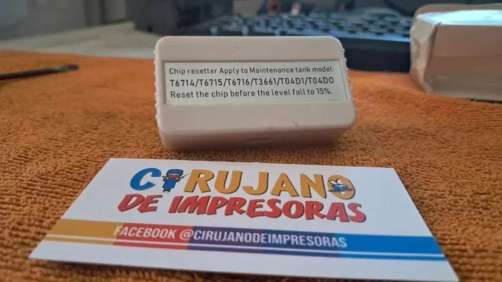 Reseteador de chip T04D1 para caja de mantenimiento Epson